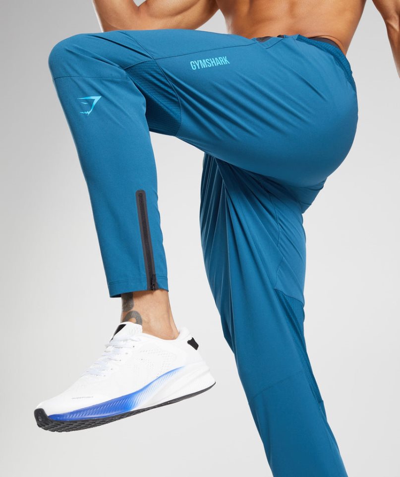 Men's Gymshark Hybrid Woven Jogger Blue | NZ 8DTNZG